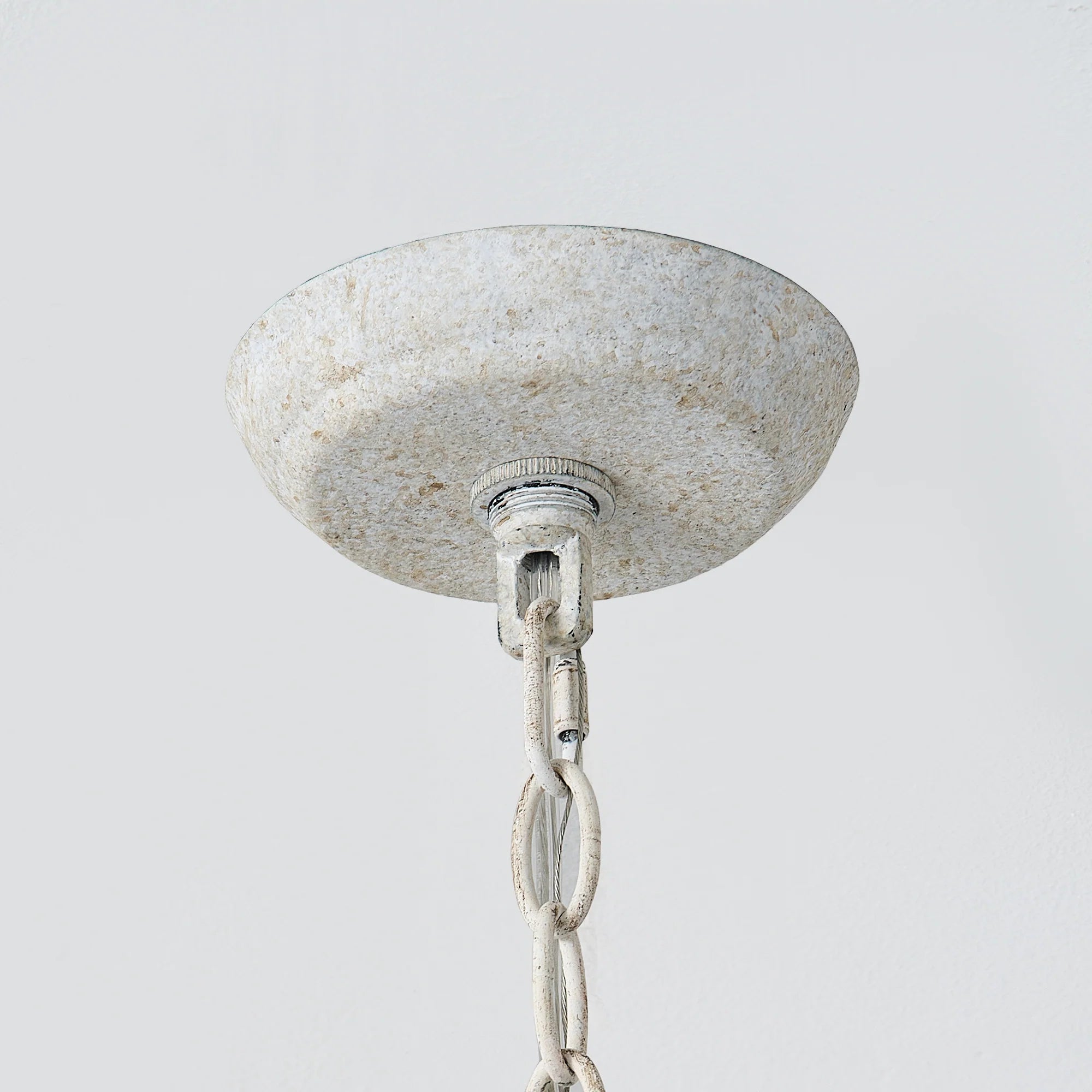 17 Inch 4 Light White Wood Chandelier for Dining or Living Room