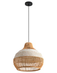 17" Yale Bohemian Rattan Pendant Light