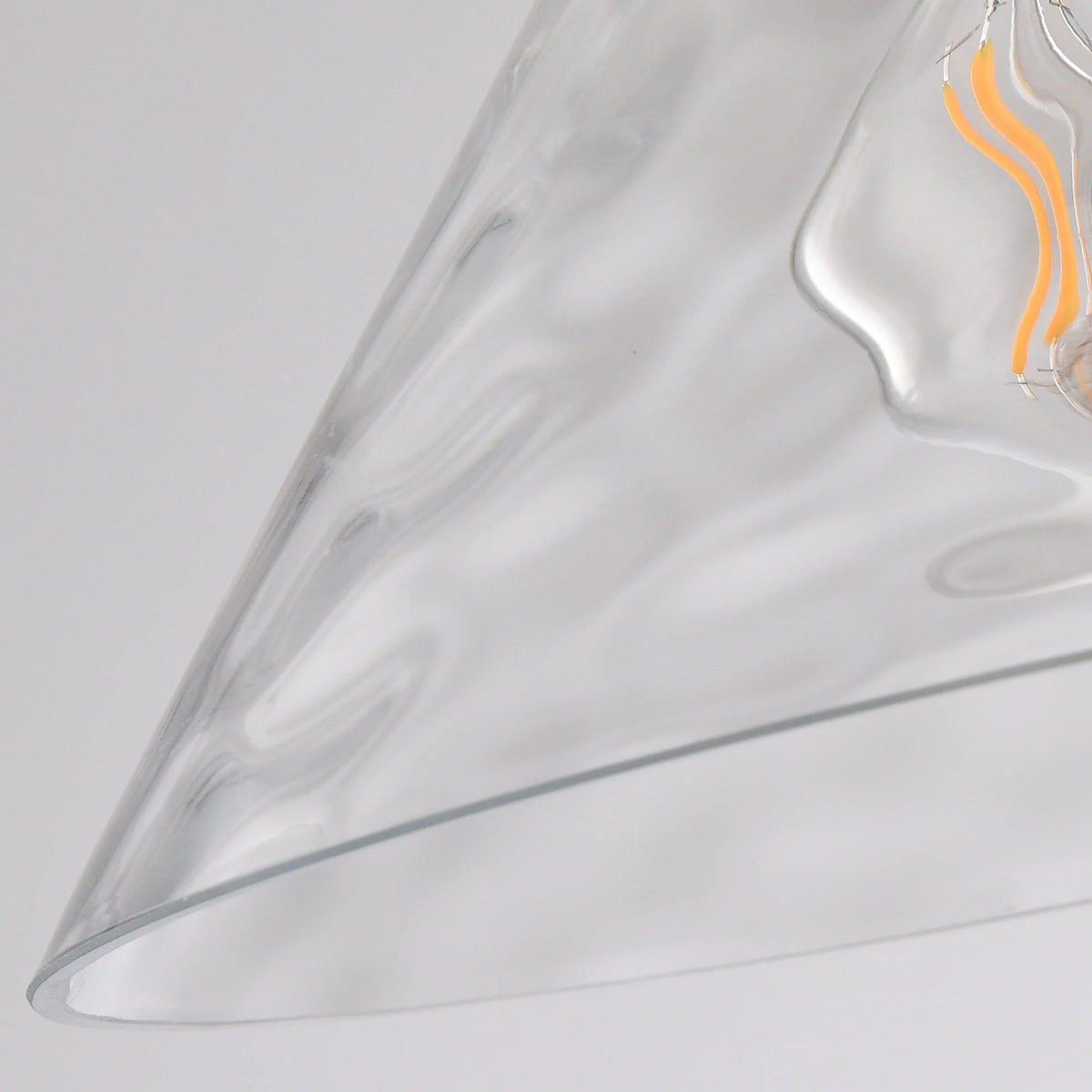Tavelle 1-Light Natural Copper Cone Glass Pendant Light