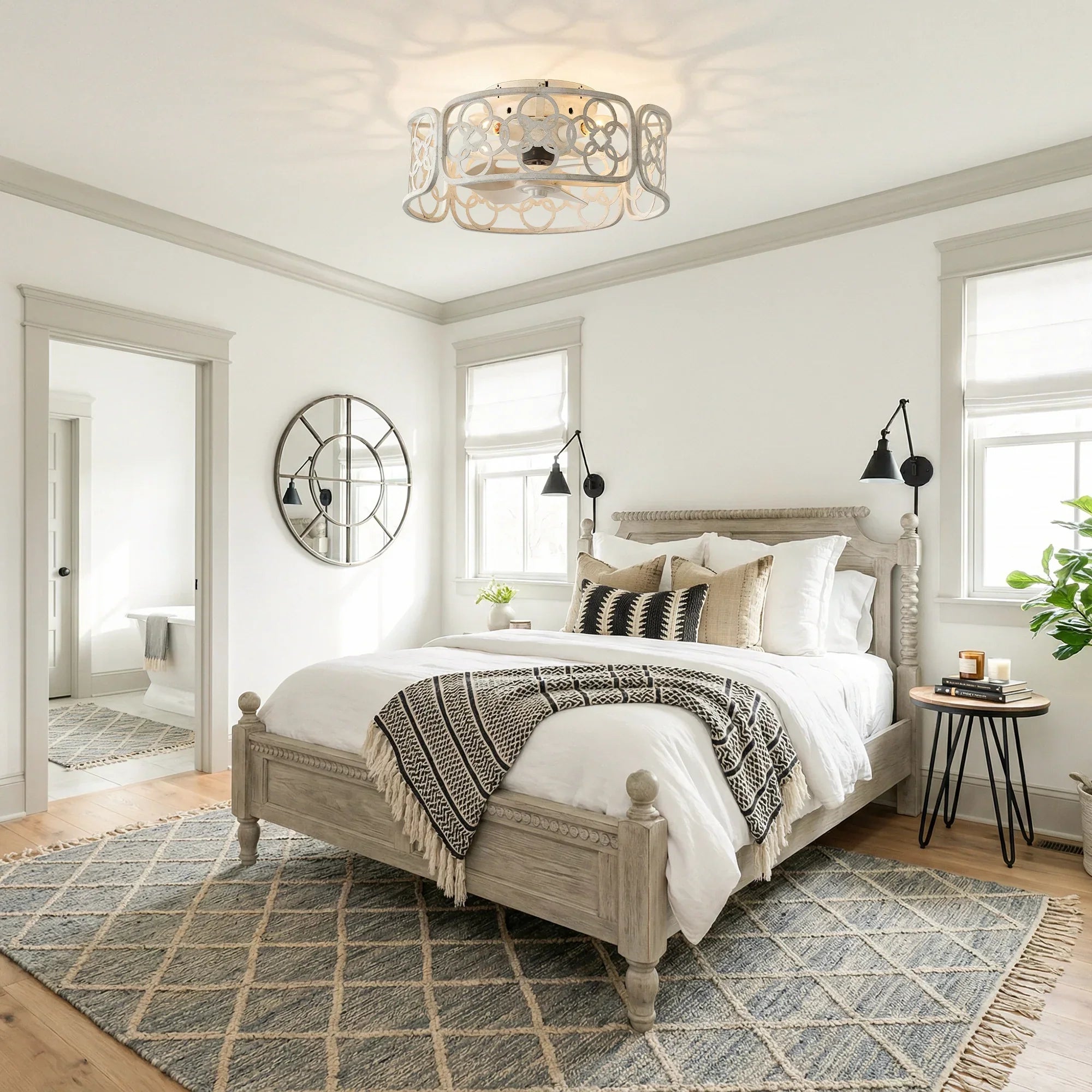 18" Leif Distressed Ceiling Fan