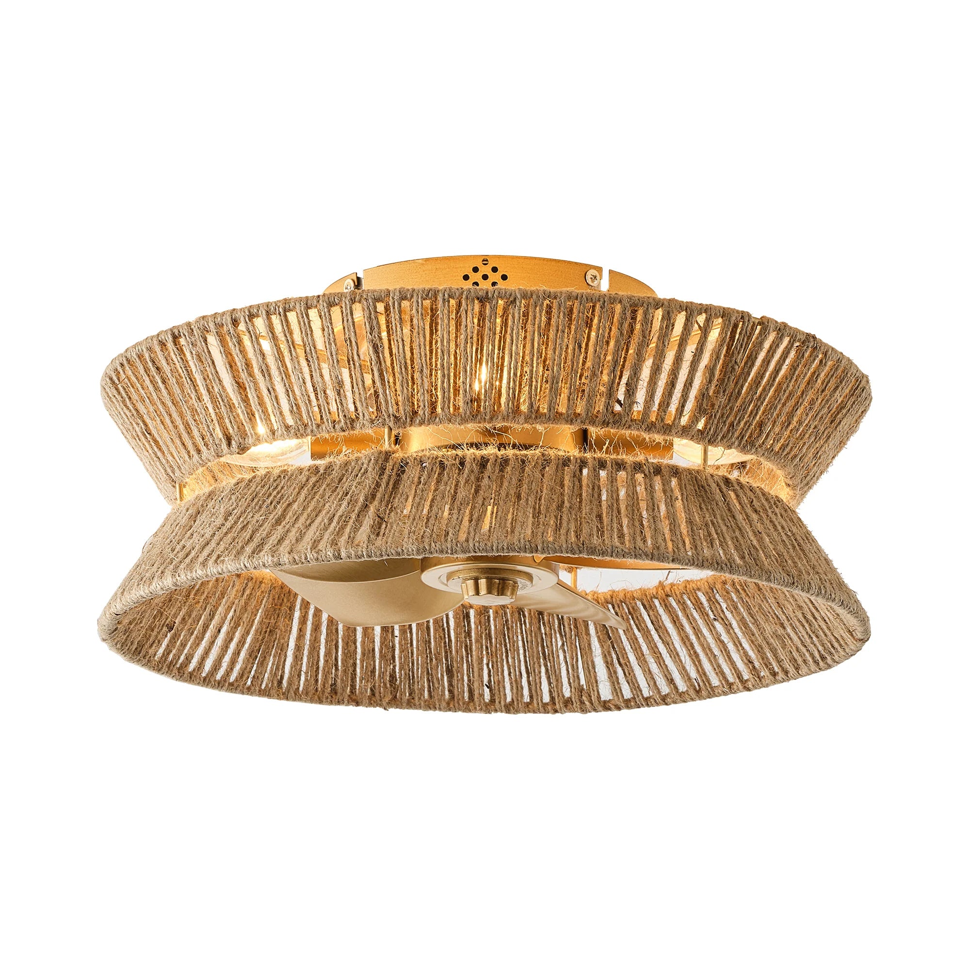 18" Reuben Bohemian Flush Mount Ceiling Fan