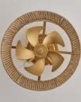 18" Reuben Bohemian Flush Mount Ceiling Fan