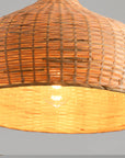 18" Winfred Bohemian Bamboo Pendant Light