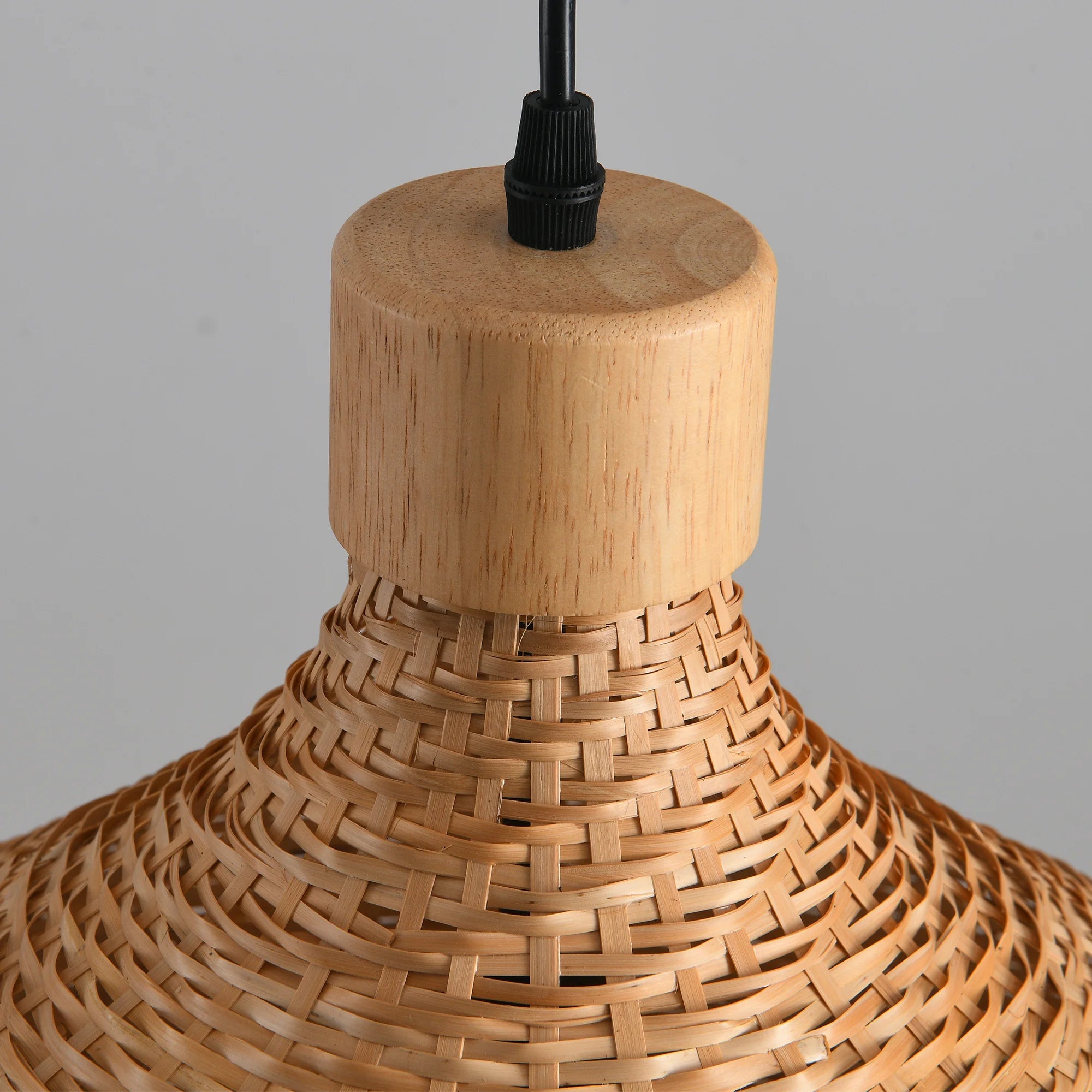 18" Winfred Bohemian Bamboo Pendant Light