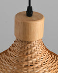 18" Winfred Bohemian Bamboo Pendant Light
