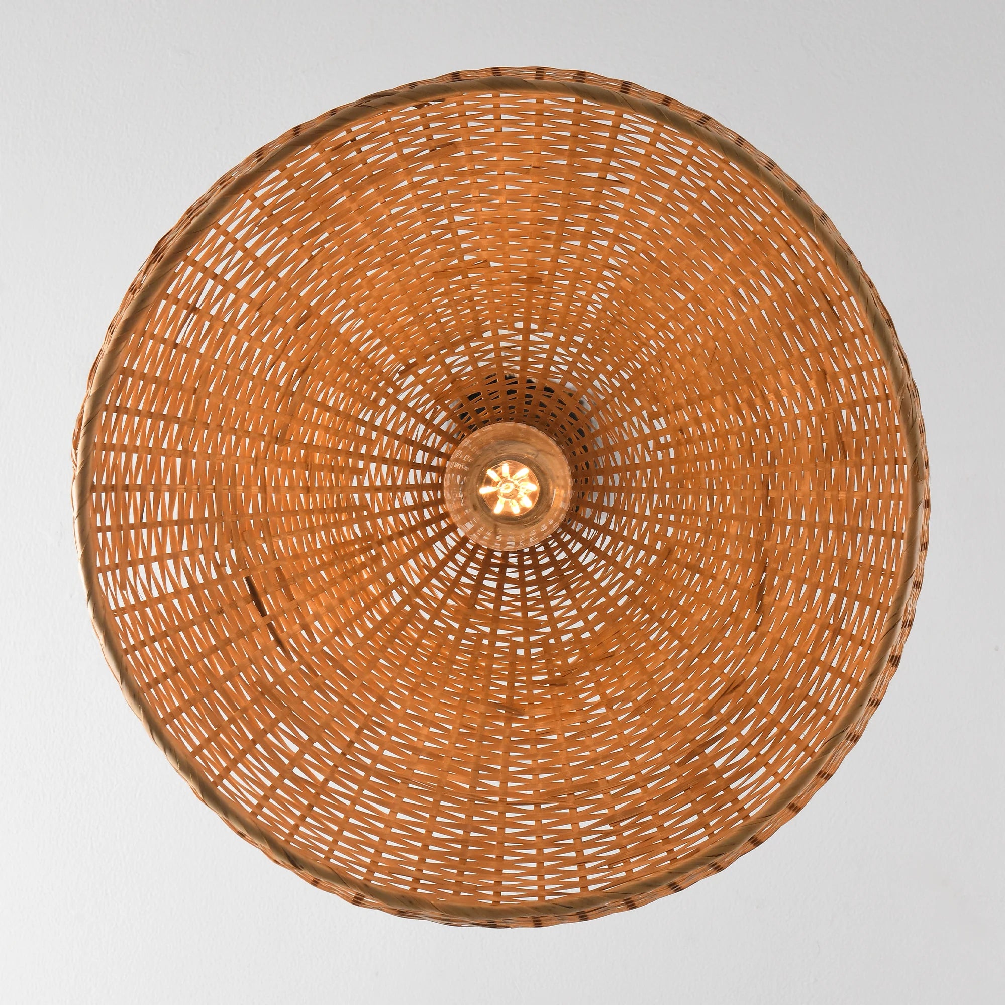 18" Winfred Bohemian Bamboo Pendant Light