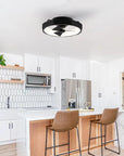 19" Britton Flush Mount Ceiling Fan