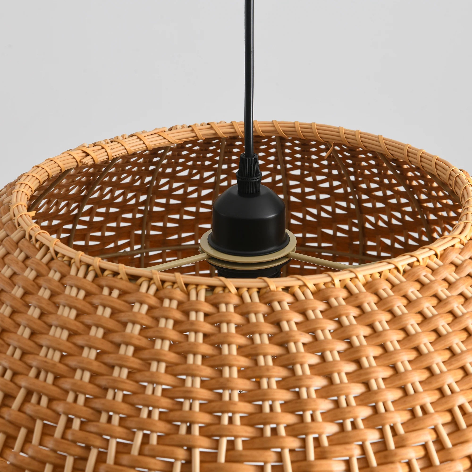 19" Walter Bohemian Rattan Pendant Light