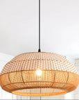 19" Webster Bohemian Rattan Pendant Light