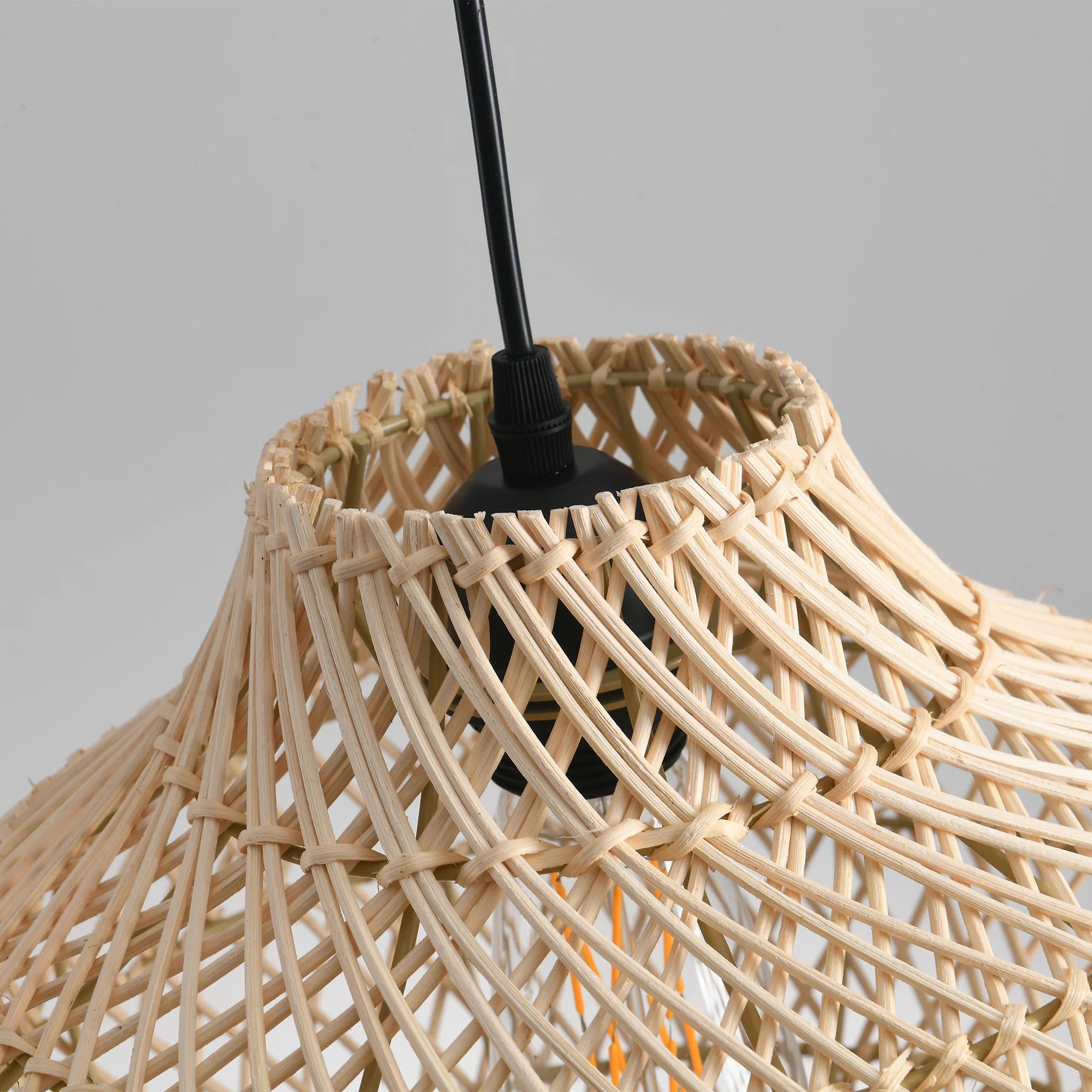 19" Winston Bohemian Rattan Pendant Light