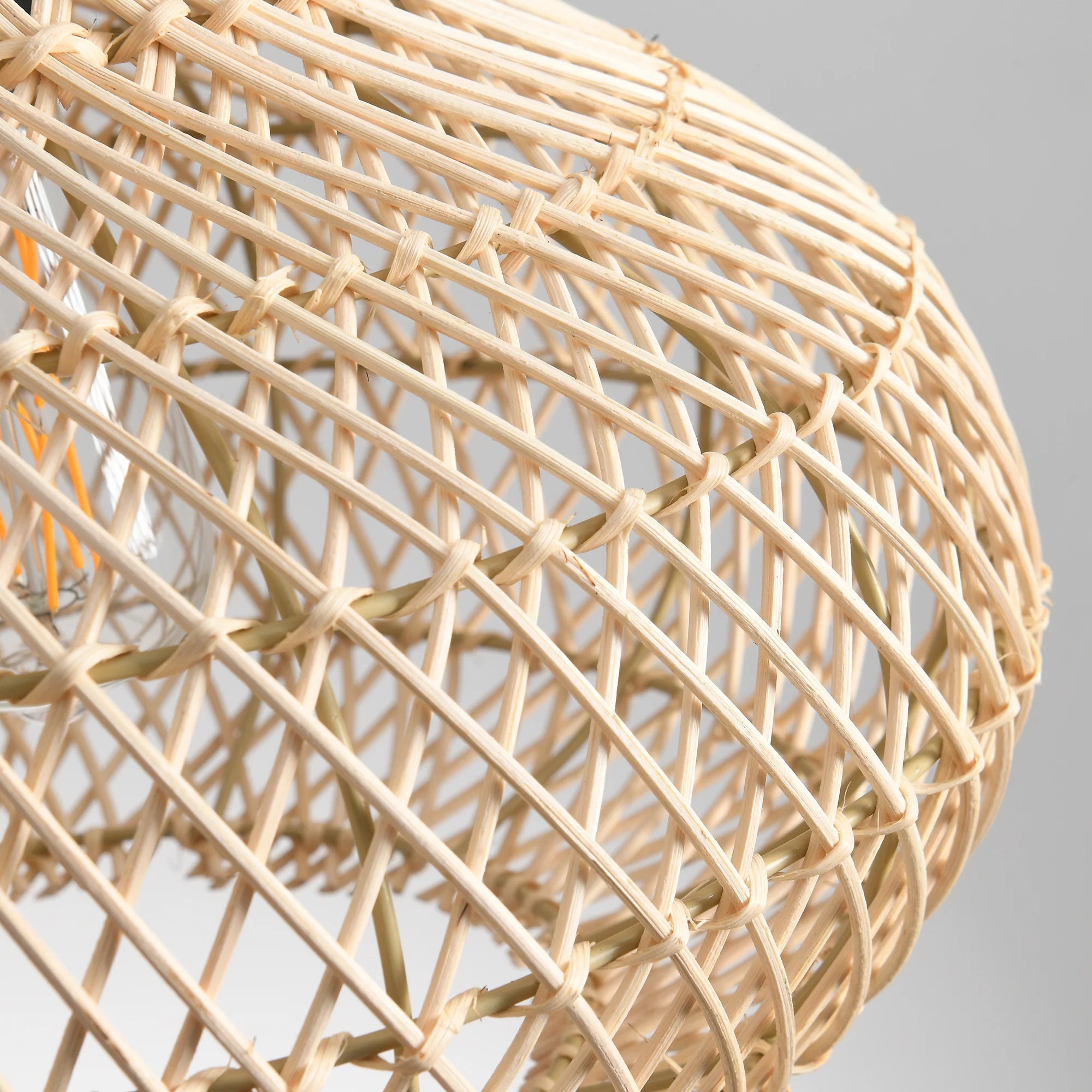 19" Winston Bohemian Rattan Pendant Light