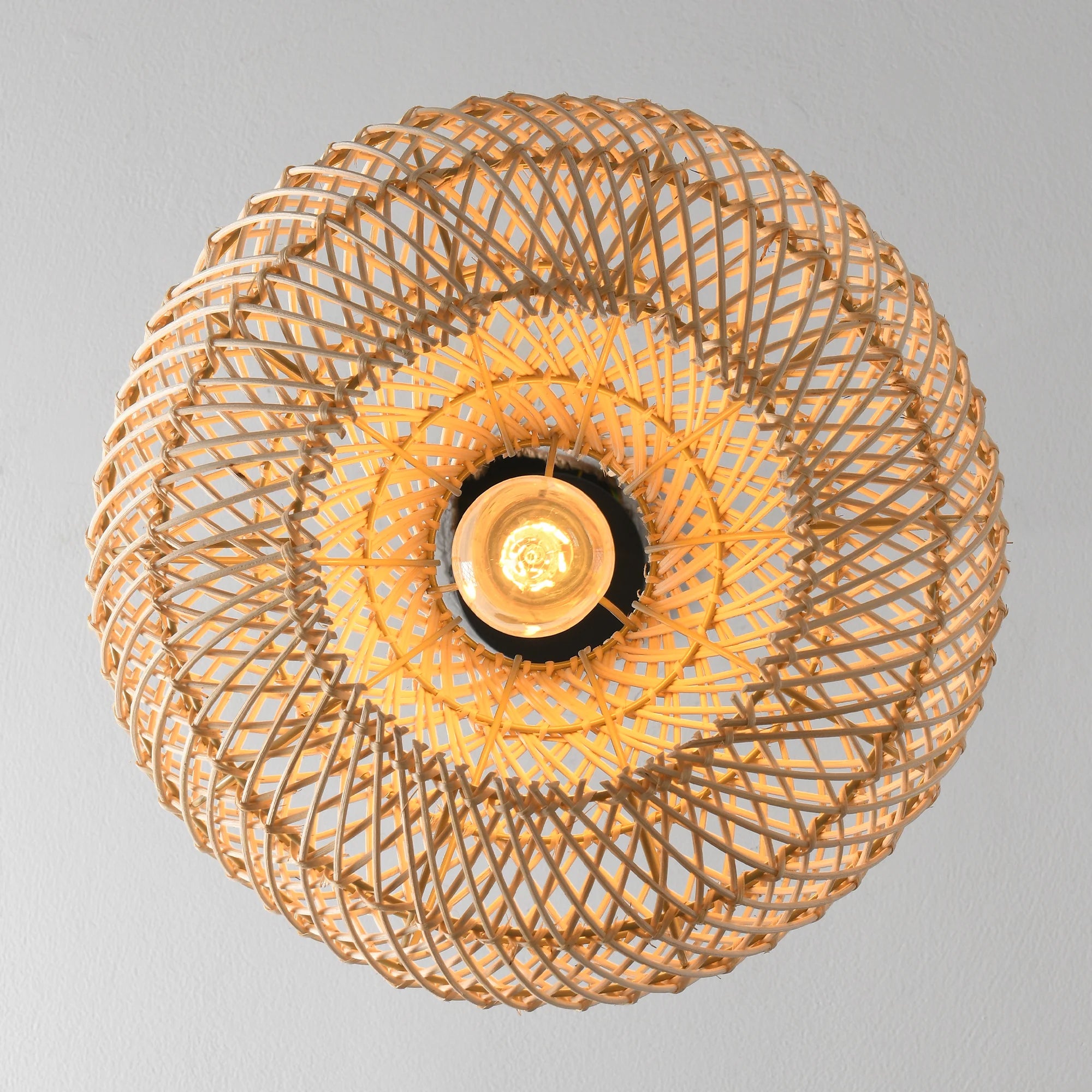 19" Winston Bohemian Rattan Pendant Light