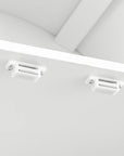 70" Modern White Wood Storage Cabinet