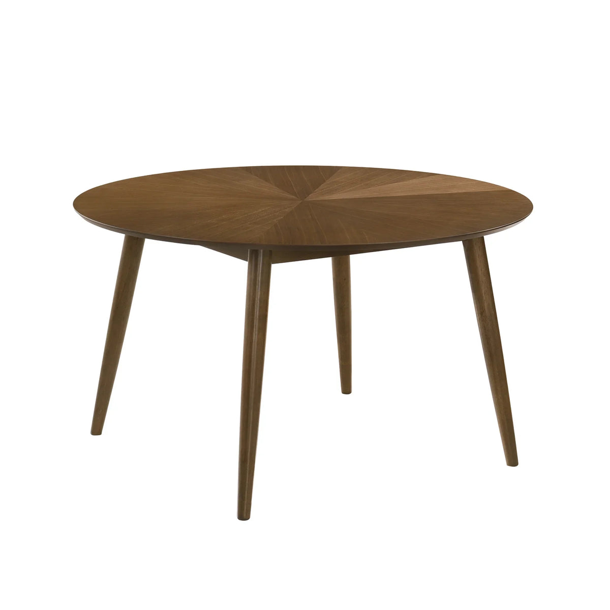Harlow 5-Piece Walnut Round Dining Set