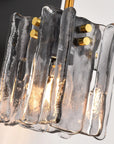 Sean 1-Light Black Wall Sconce with Textured Glass Shade