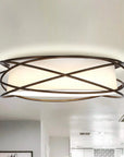 Modern Brown 20 Inch LED Flush Mount Ceiling Light - IPLUS Lighting