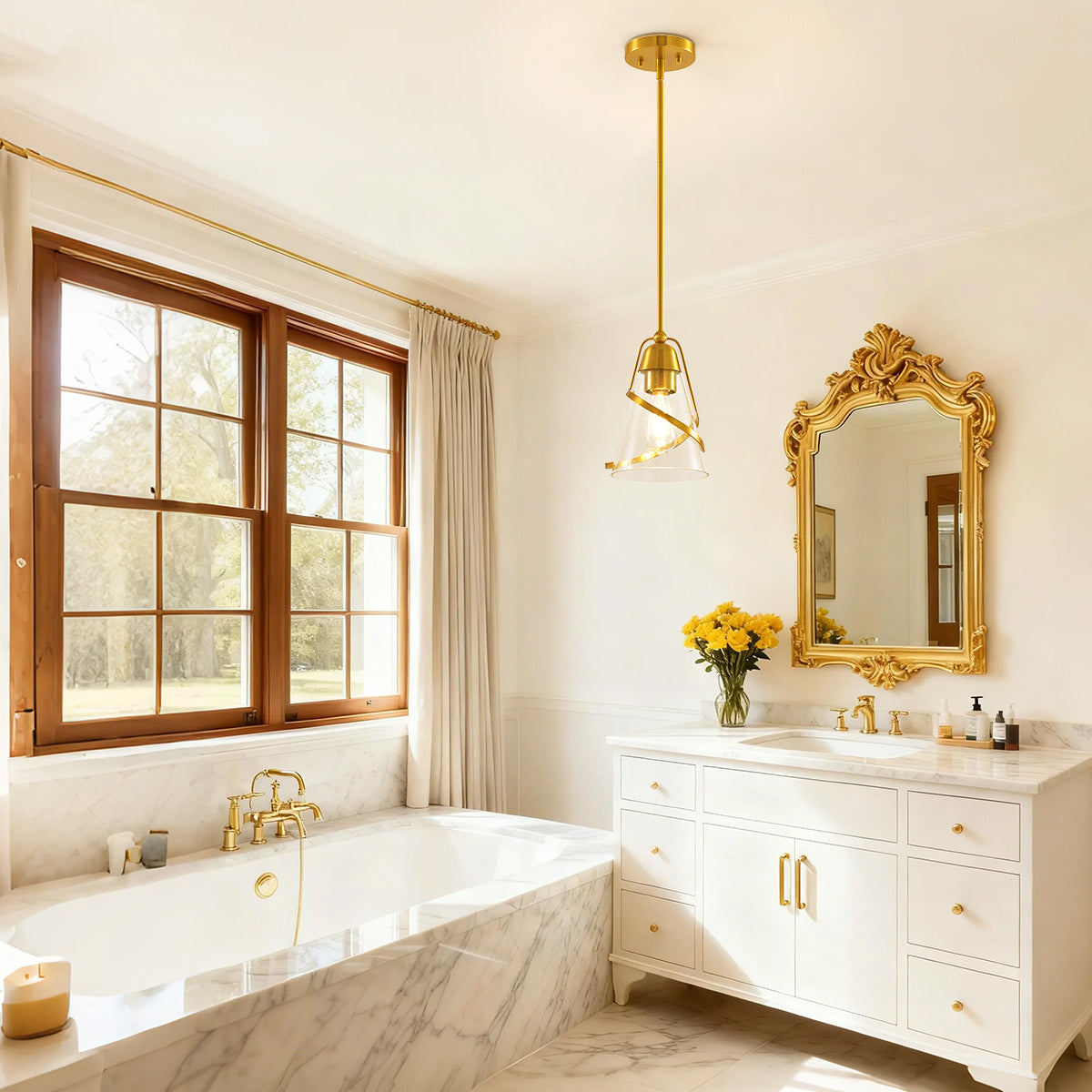 Ryan 1 Light Island Pendant Light 7 Inch