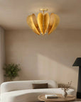 Elvira 6 Light Farmhouse Golden 19 Inch Semi Flush Ceiling Light - IPLUS Lighting