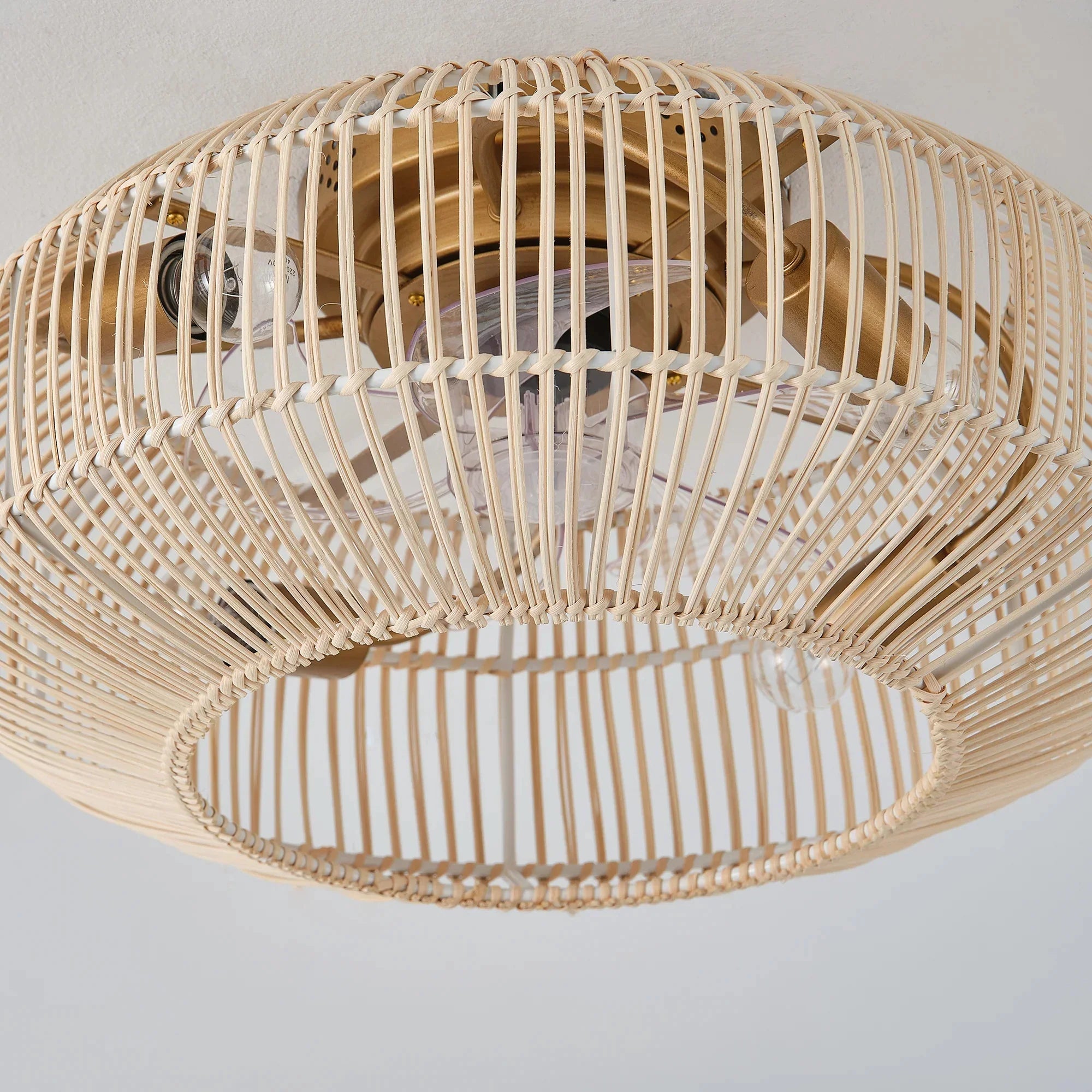 20-Inch Mandy Vintage Gold Ceiling Fan Light with Remote - IPLUS Lighting