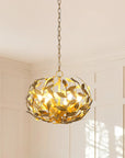 20 Inch 6 Light Golden Chandelier for Dining or Living Room