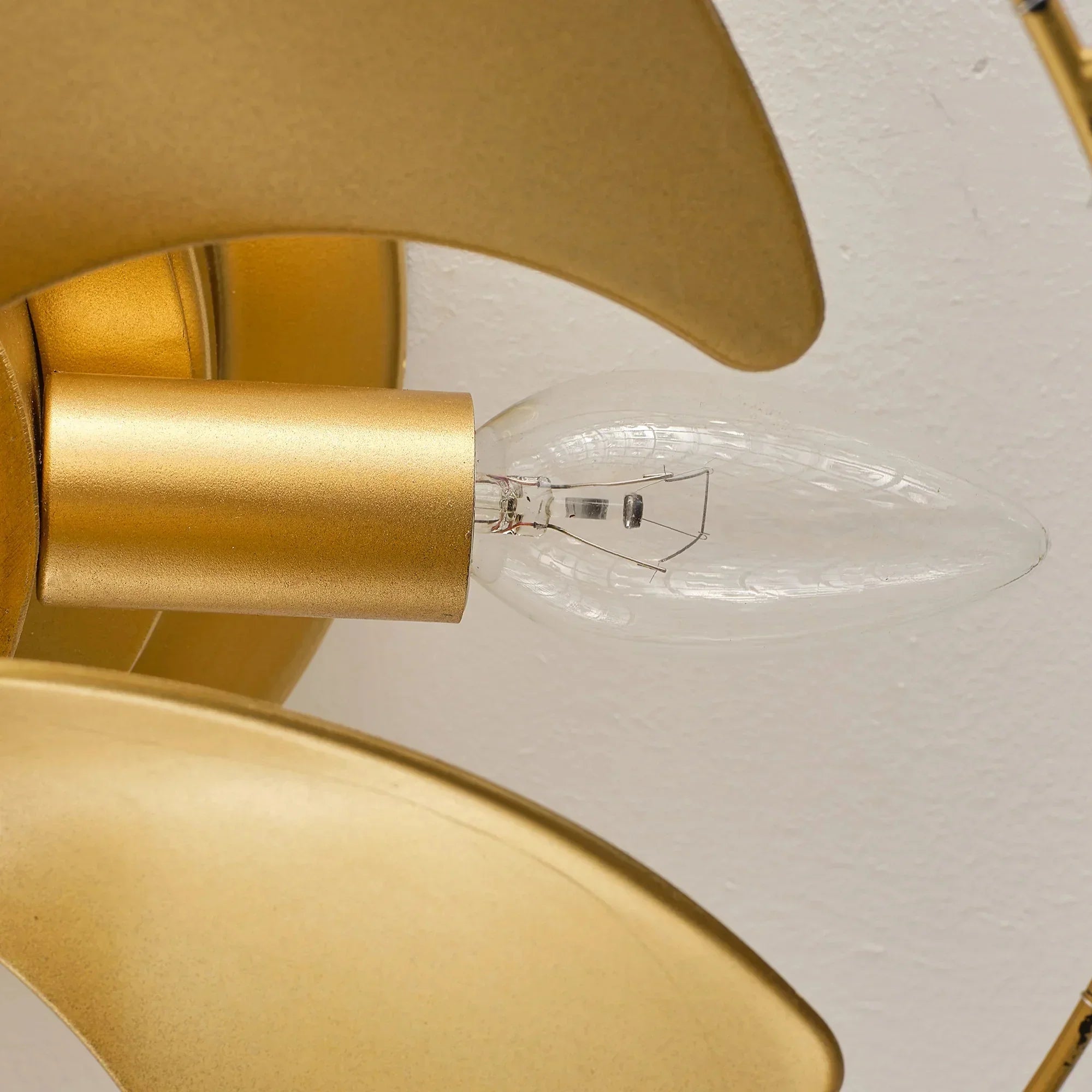 20" Lance Golden Crystal Ceiling Fan