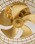 20" Lance Golden Crystal Ceiling Fan