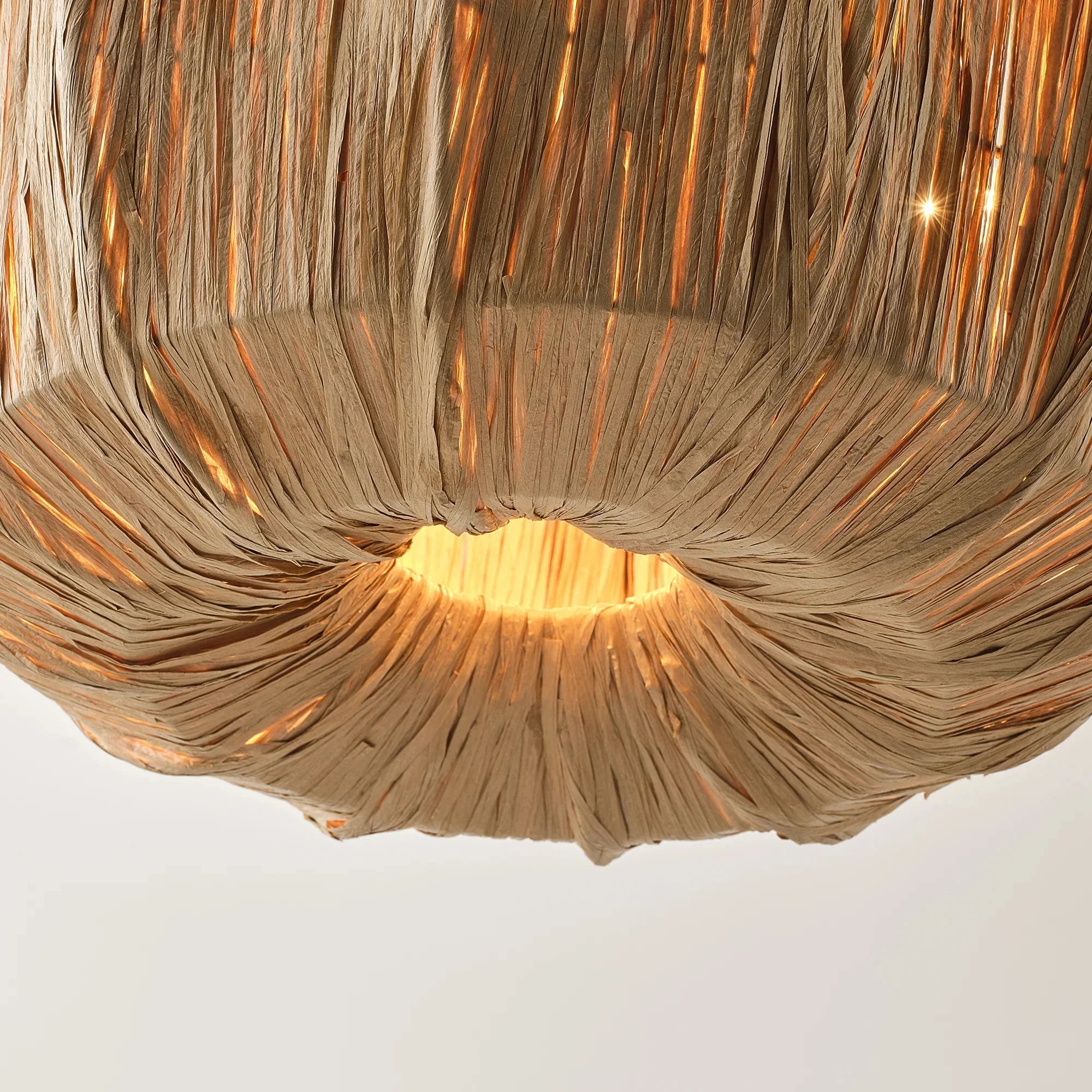 20" Primo Raffia Island Pendant Light
