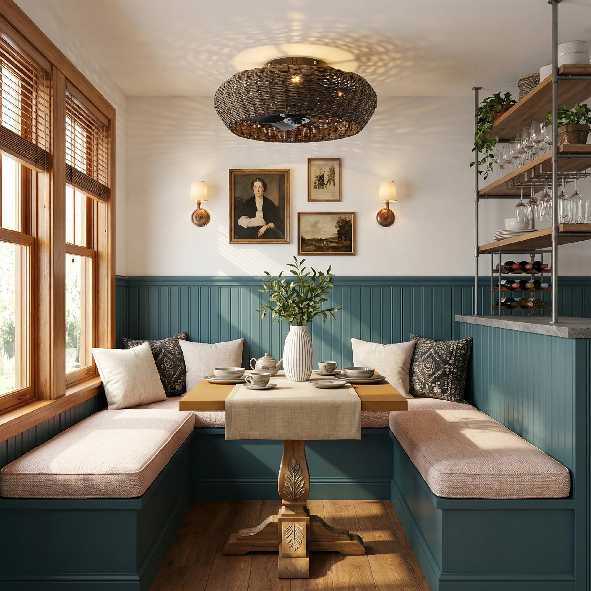 20" Rachel Bohemian Ceiling Fan