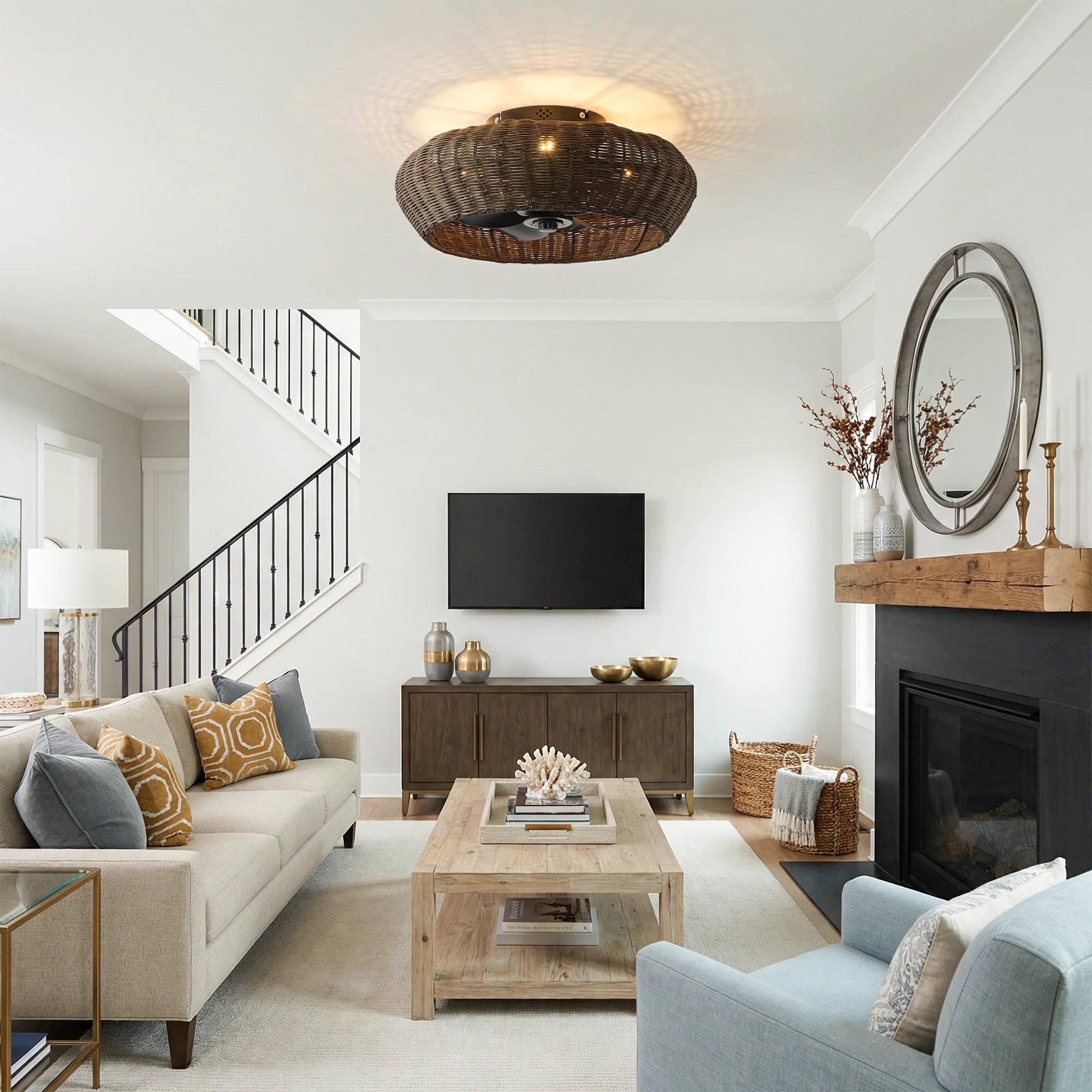 20" Rachel Bohemian Ceiling Fan