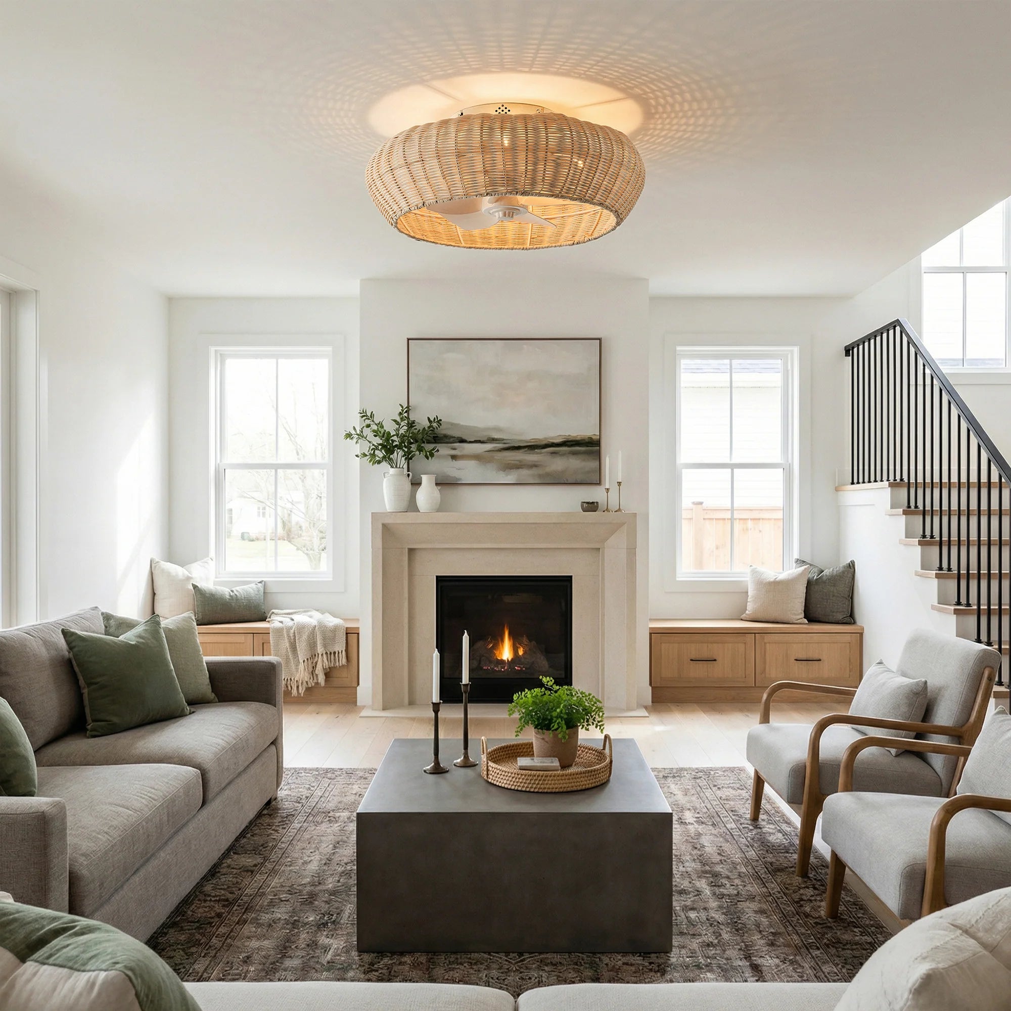 20" Ronald Bohemian Ceiling Fan