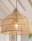 20" Ulysses Bohemian Rattan Pendant Light