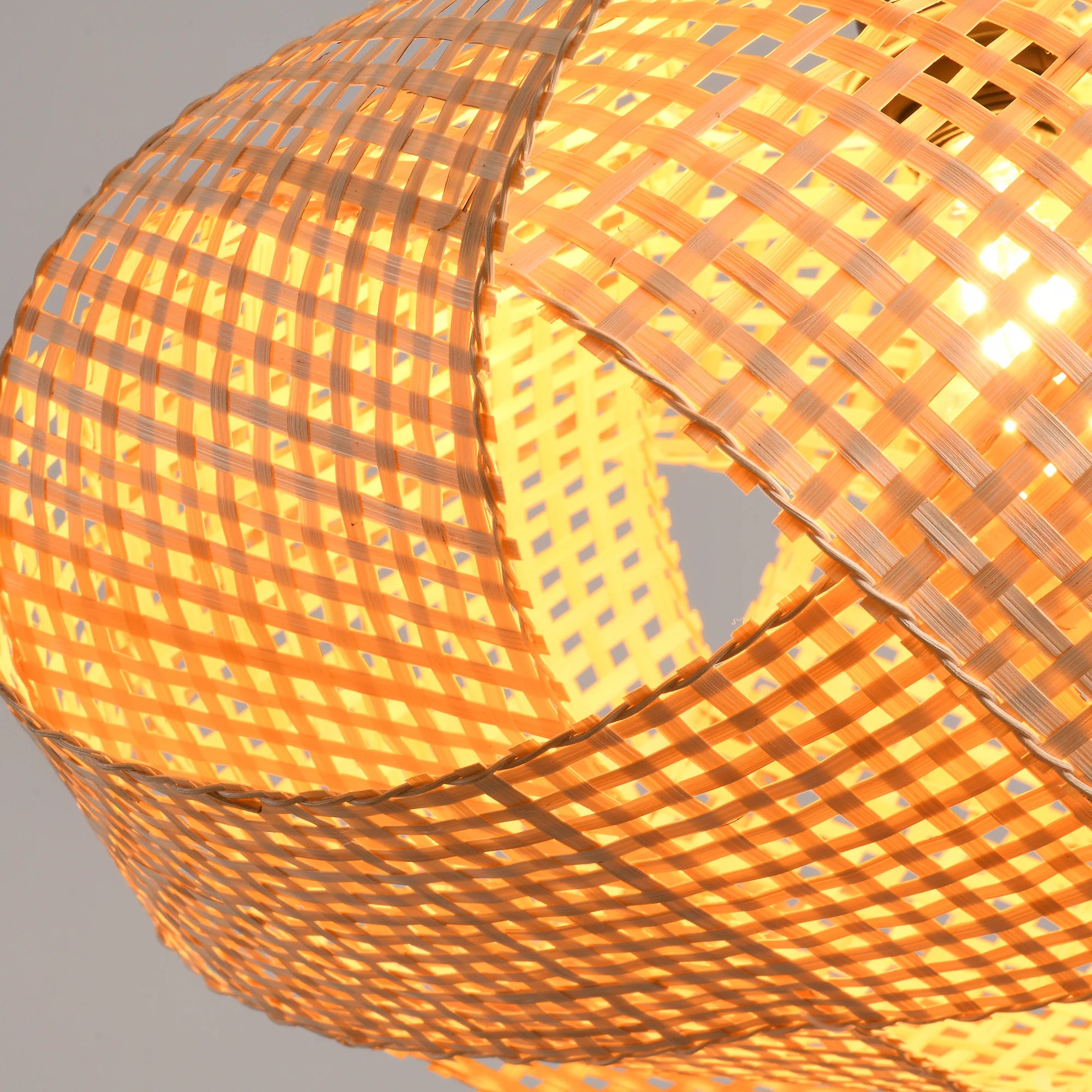 20" Upton Bohemian Bamboo Pendant Light