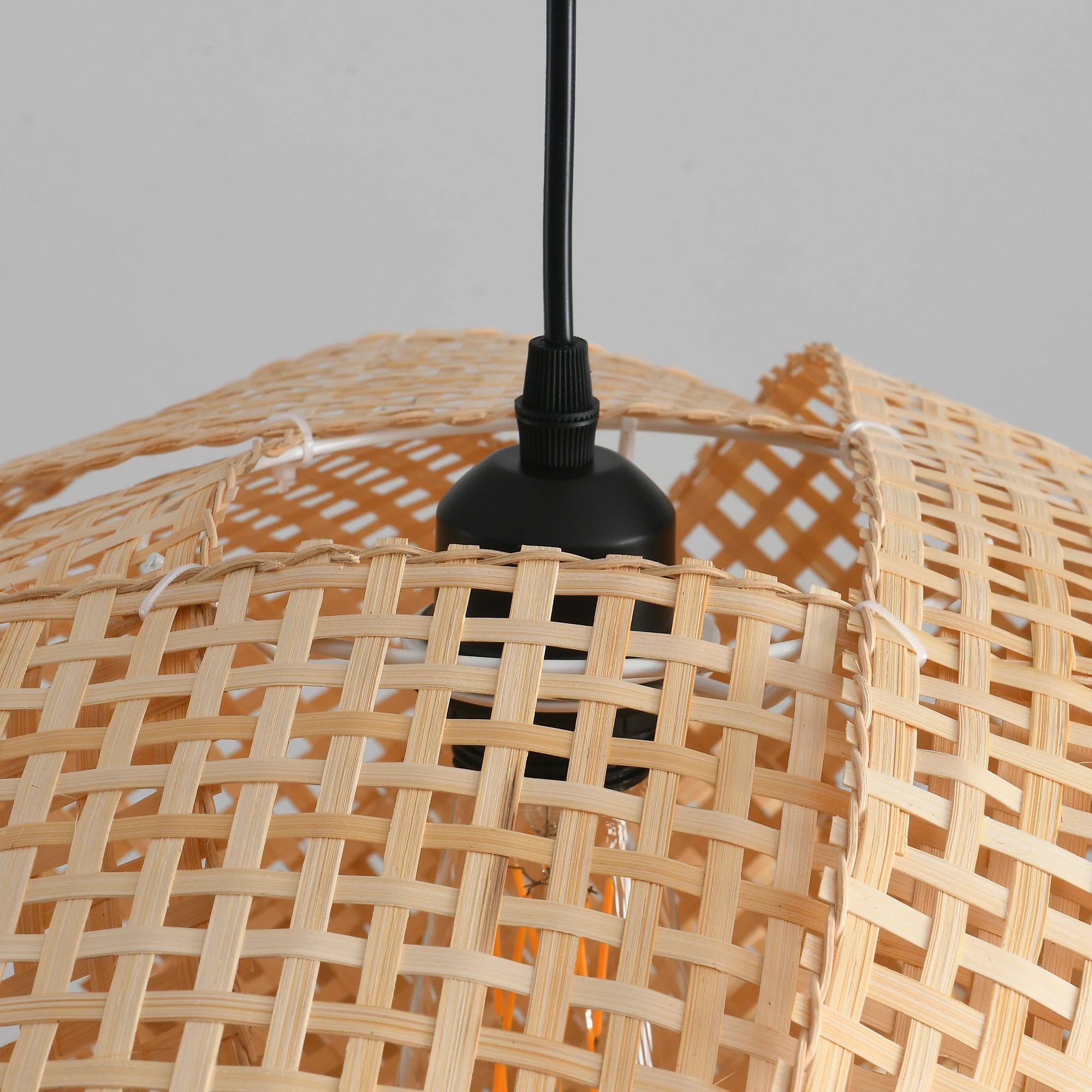 20" Upton Bohemian Bamboo Pendant Light