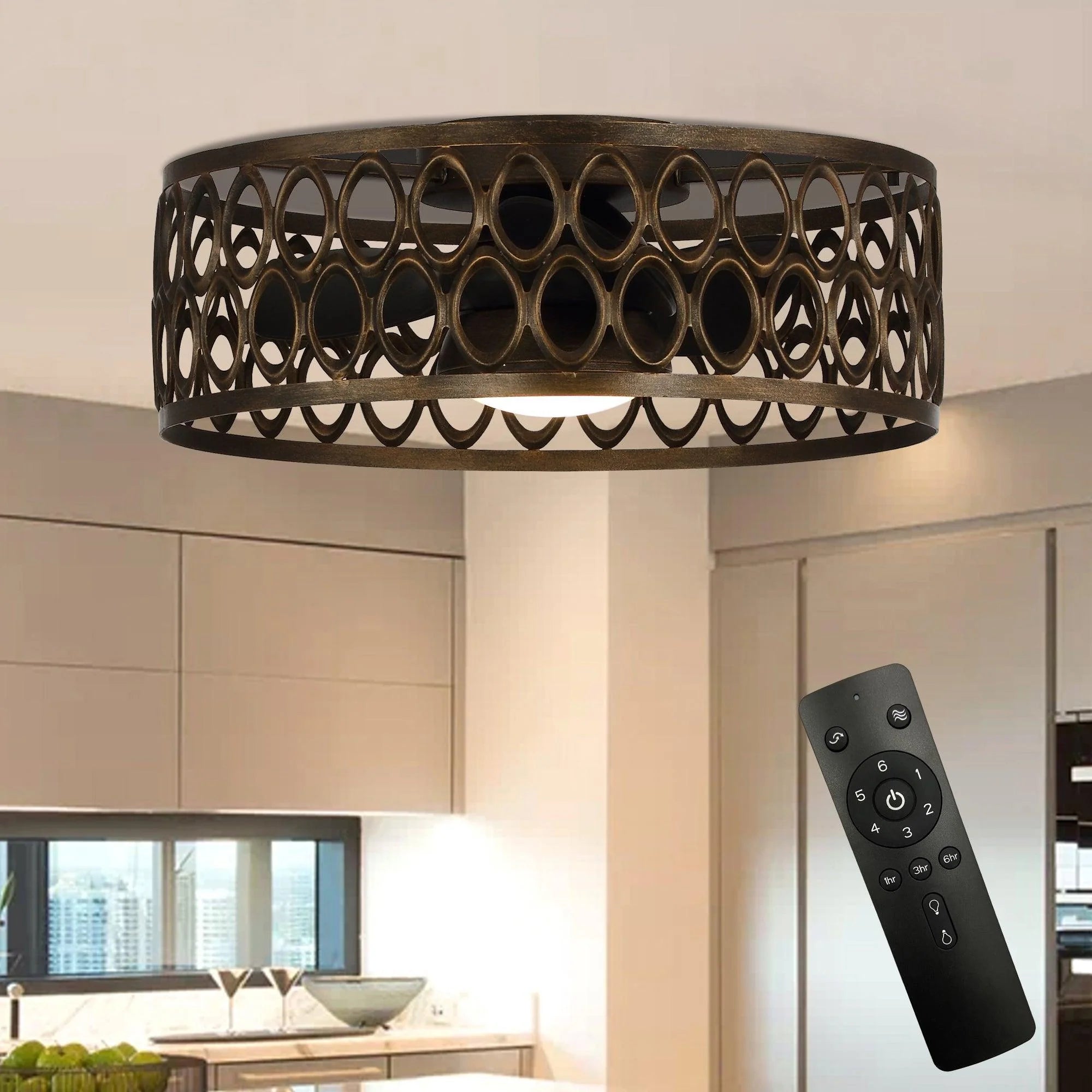 21" Kanpur Farmhouse Ceiling Fan