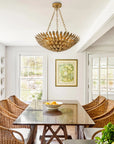 22" Verna Farmhouse Golden Chandelier - IPLUS Lighting