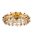 23" Clara Crystal Flush Mount Ceiling Fan