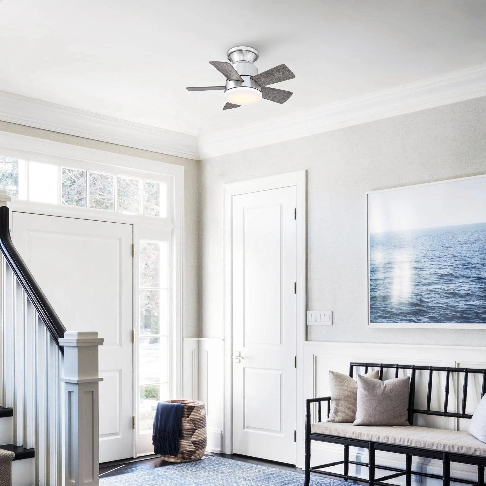 24" Farmhouse Reversible Iron Ceiling Fan