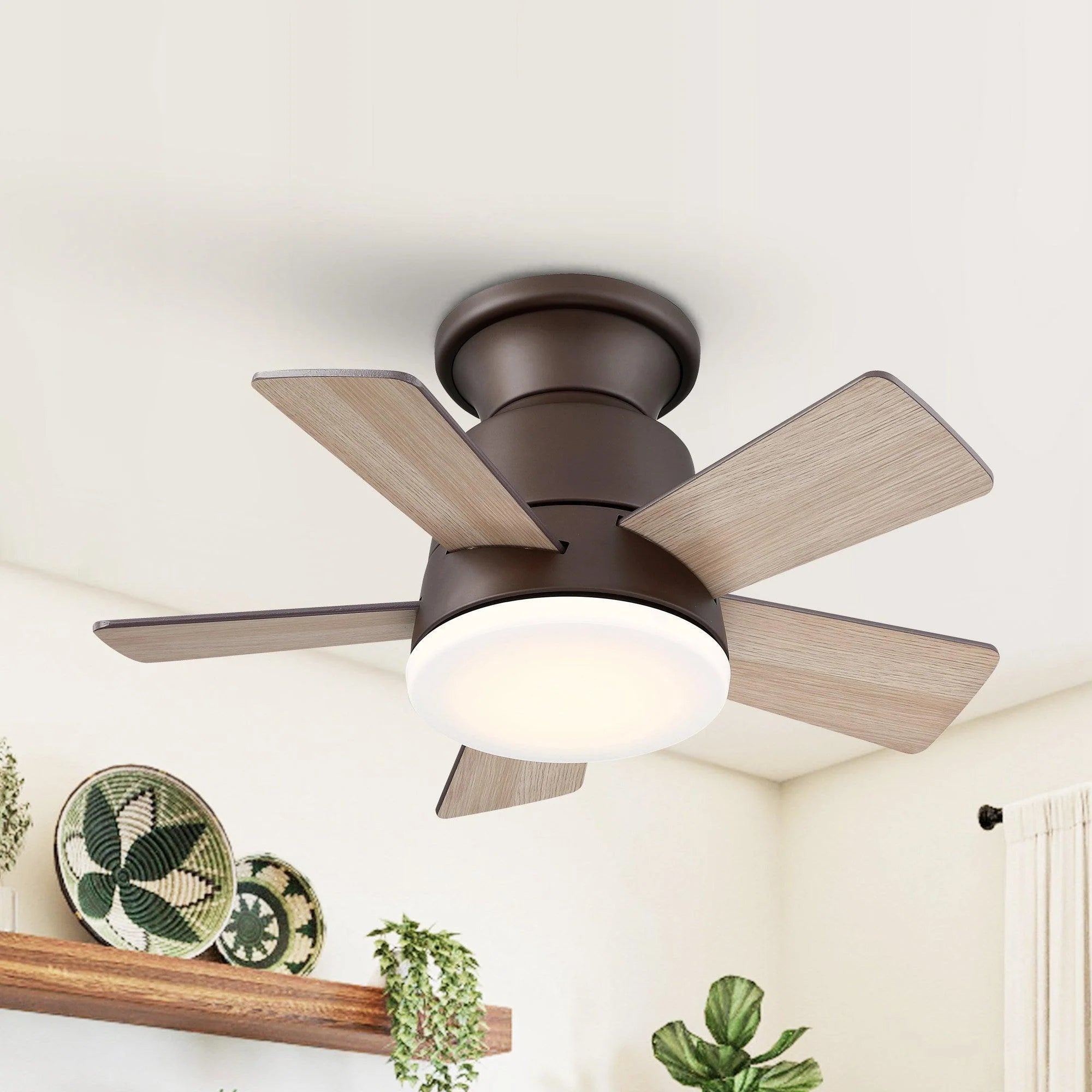 24" Farmhouse Reversible Iron Ceiling Fan