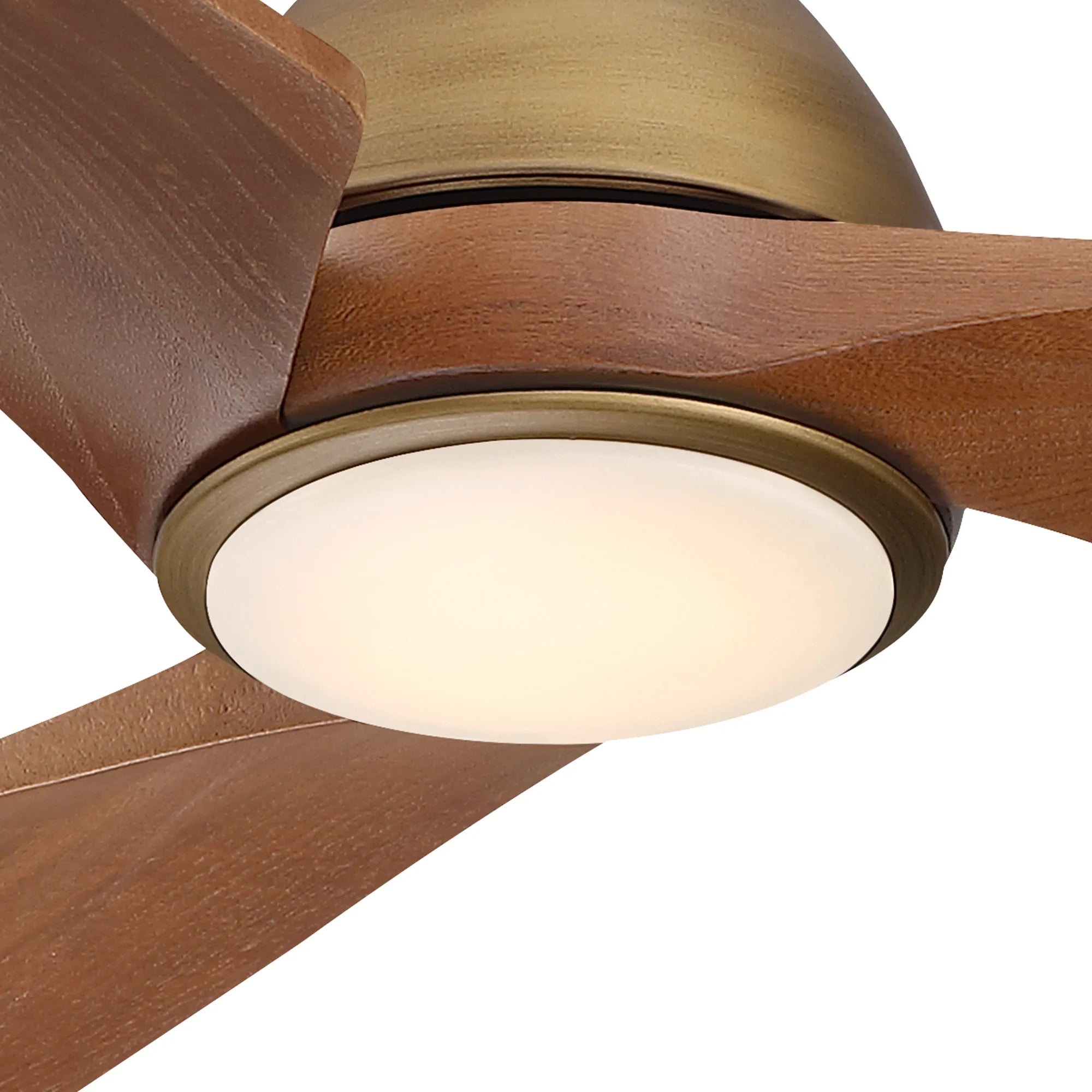 52" Jared Modern Solid Wood Blade LED Ceiling Fan
