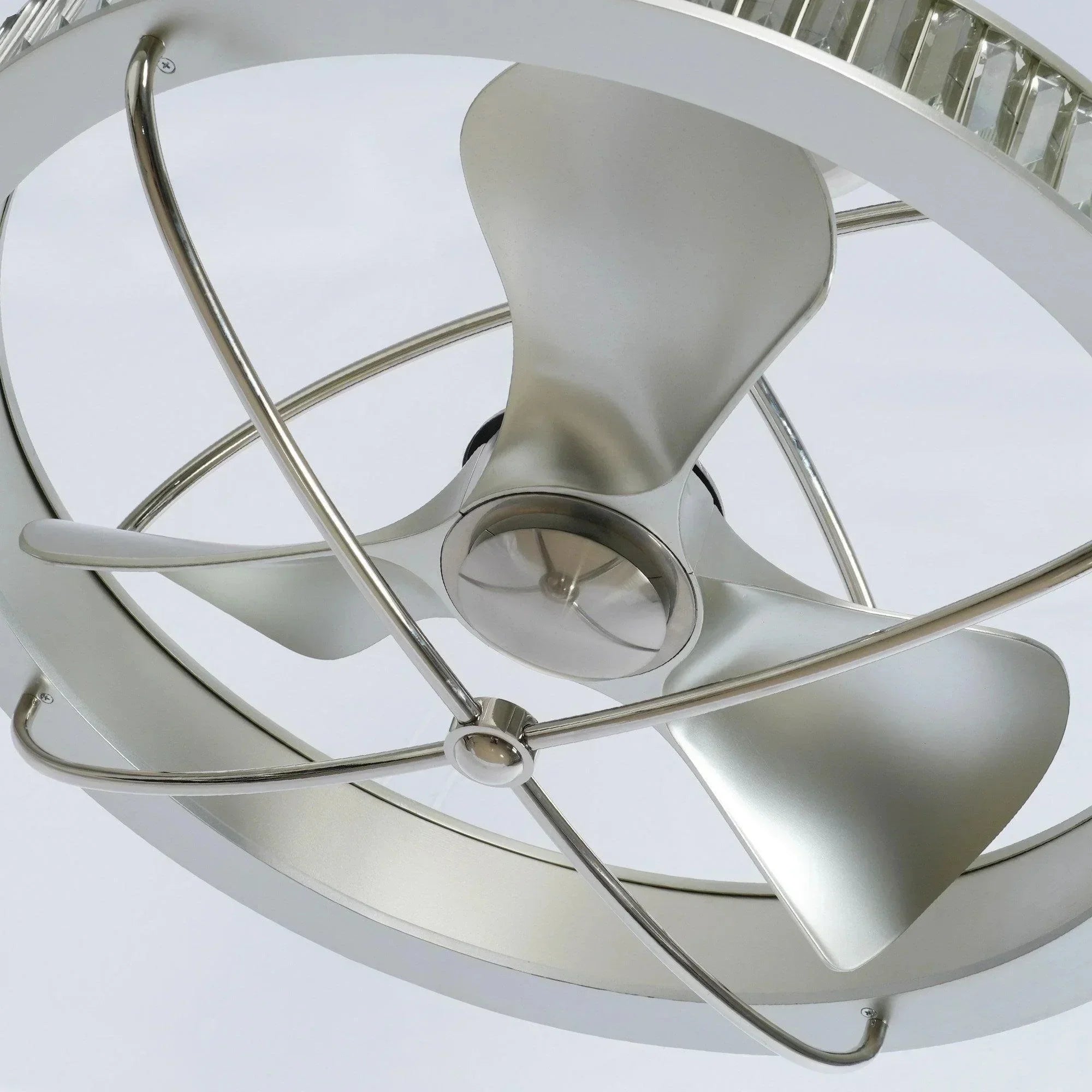 27" Crystiron Crystal Ceiling Fan