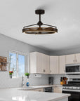 27" Jarpur Industrial Ceiling Fan with light