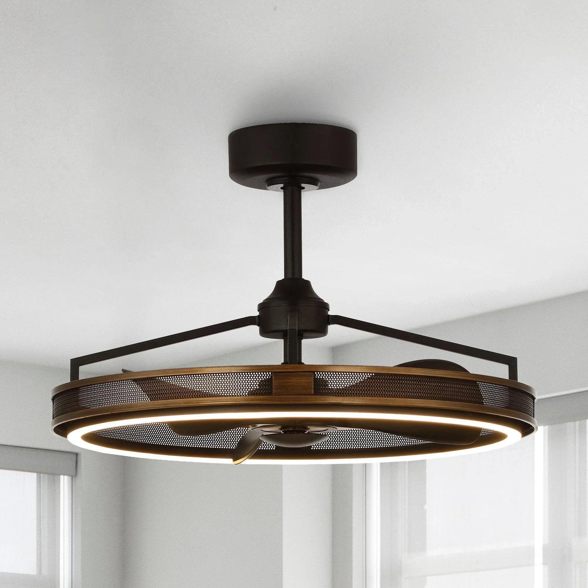 27" Jarpur Industrial Ceiling Fan with light