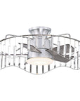 27" Modern Brush Nickel Reversible Ceiling Fan