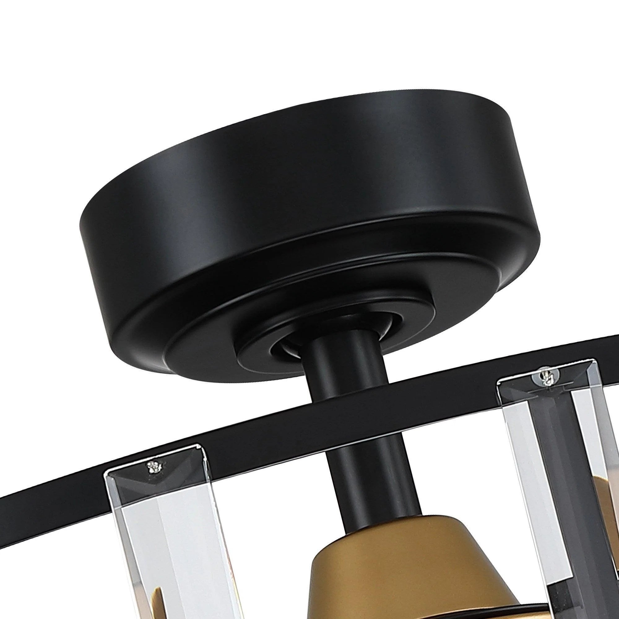 27" Modern Reversible Crystal Ceiling Fan