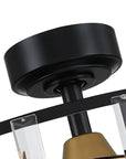 27" Modern Reversible Crystal Ceiling Fan
