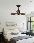 28" Kwang Rustic DC Motor Downrod Mount Reversible Ceiling Fan with LED Lighting and Remote Control - IPLUS