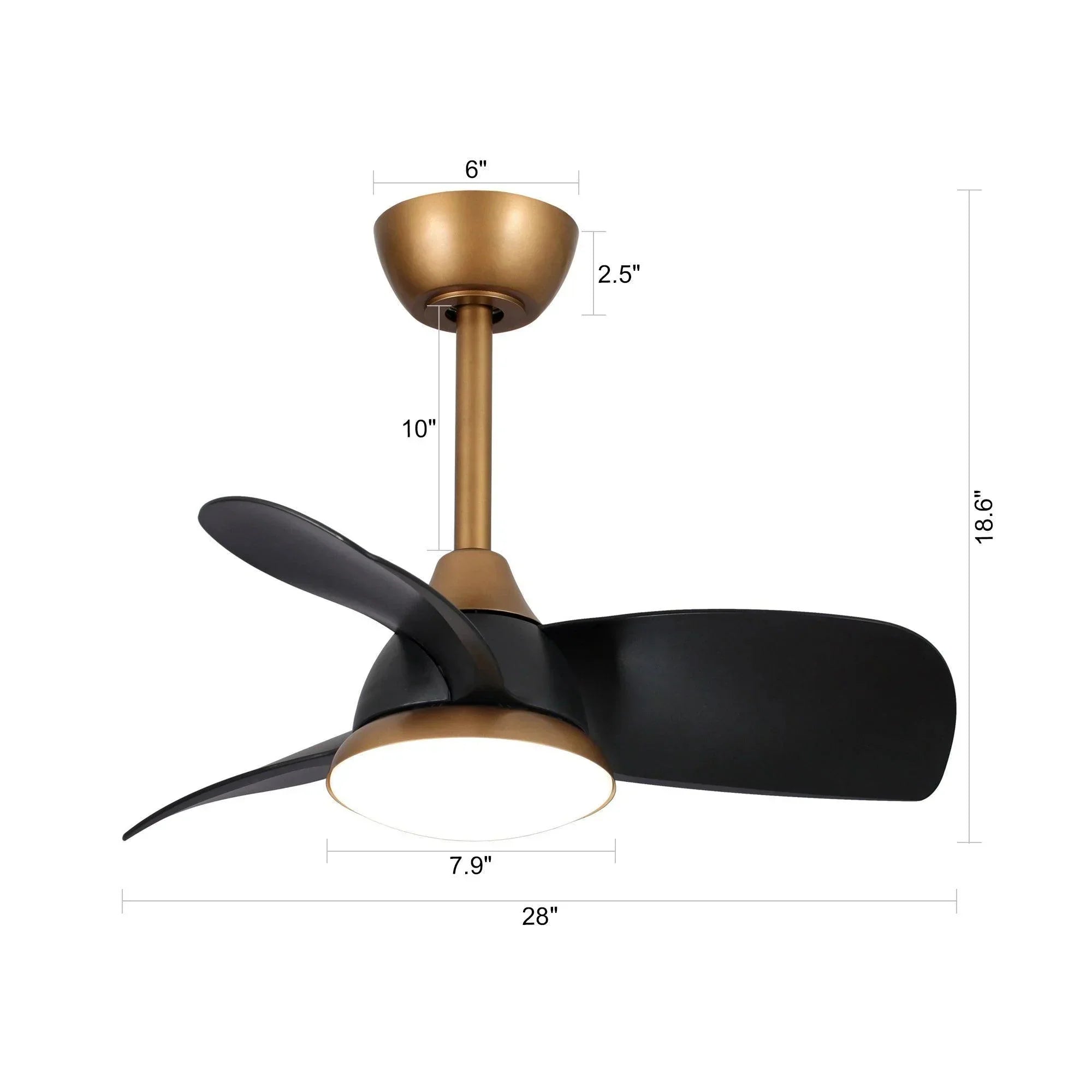 28" Modern Reversible Ceiling Fan