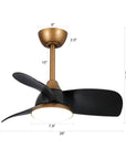 28" Modern Reversible Ceiling Fan