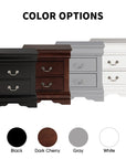 Louis Philippe Style Wood Nightstand