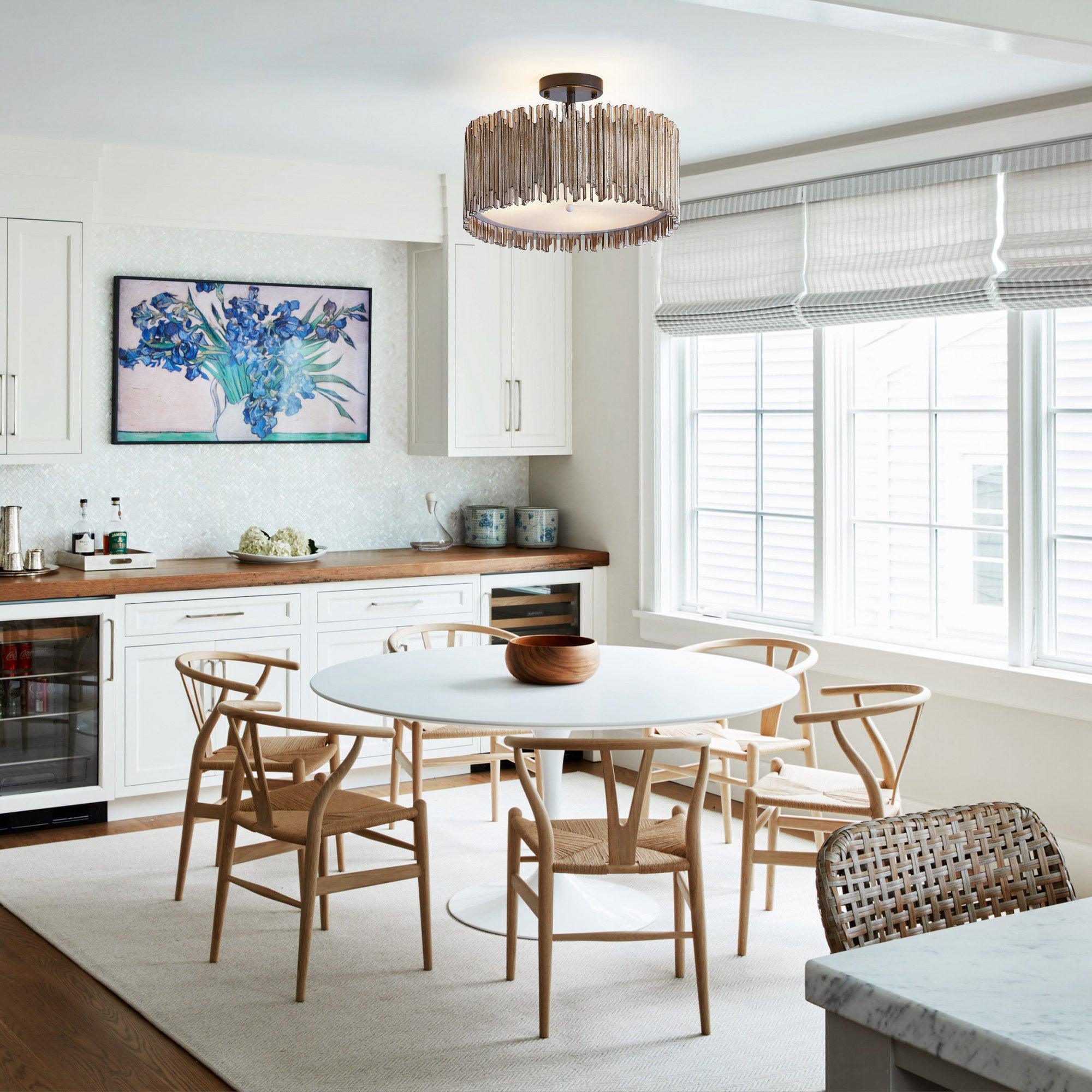 3-Light Farmhouse Ceiling Lighting, LED - ParrotUncle